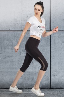 Marka 22504 Siyah Kapri Sporcu Tayt