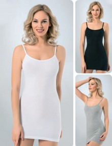 Namaldı 2961 Likralı (Elastan) İp Askı Atlet Tunik
